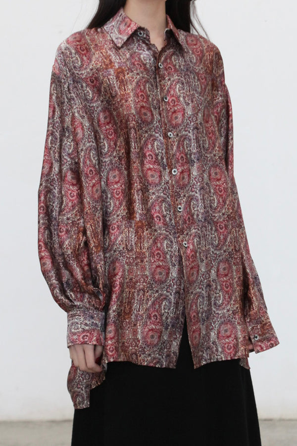 GEOFFREY B. SMALL Long silk shirt GBS-EV6S12-YH Printed